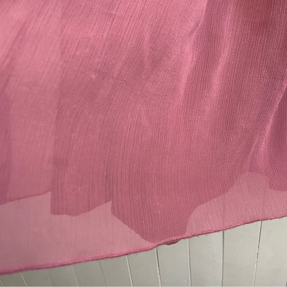 Mexx dusty rose ruffle dress Sz 7 - Picture 8 of 16